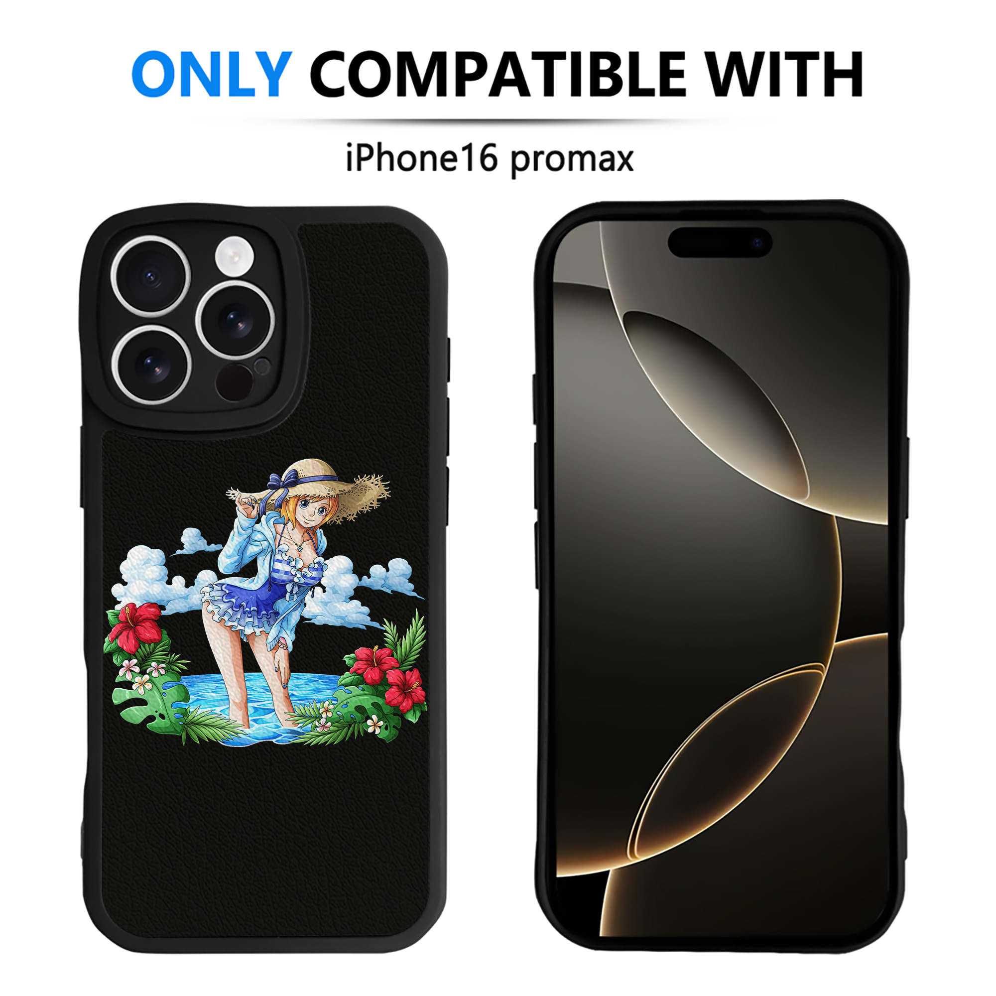 （画像用） ワンピース ナミ ONE PIECE Nami 【iPhone 16シリーズ対応】シリコンスマホケース（レザー調） 材質：シリコン